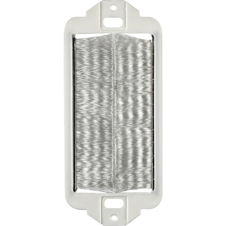 Leviton Decora White Brush Passthrough Wall Plate Insert 002-41075-DBW